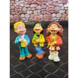 3 Vintage Sesame Street Puzzle Place Kids Figures #B11